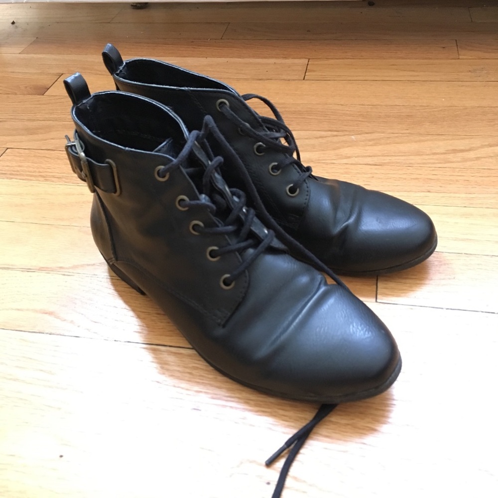 Black ankle boots